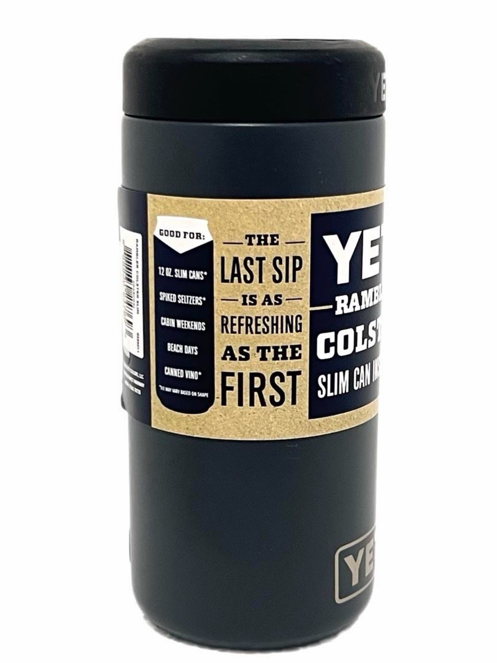 NWT YETI Rambler 12oz Colster Slim Can Cooler in Charcoal - Picture 4 of 8